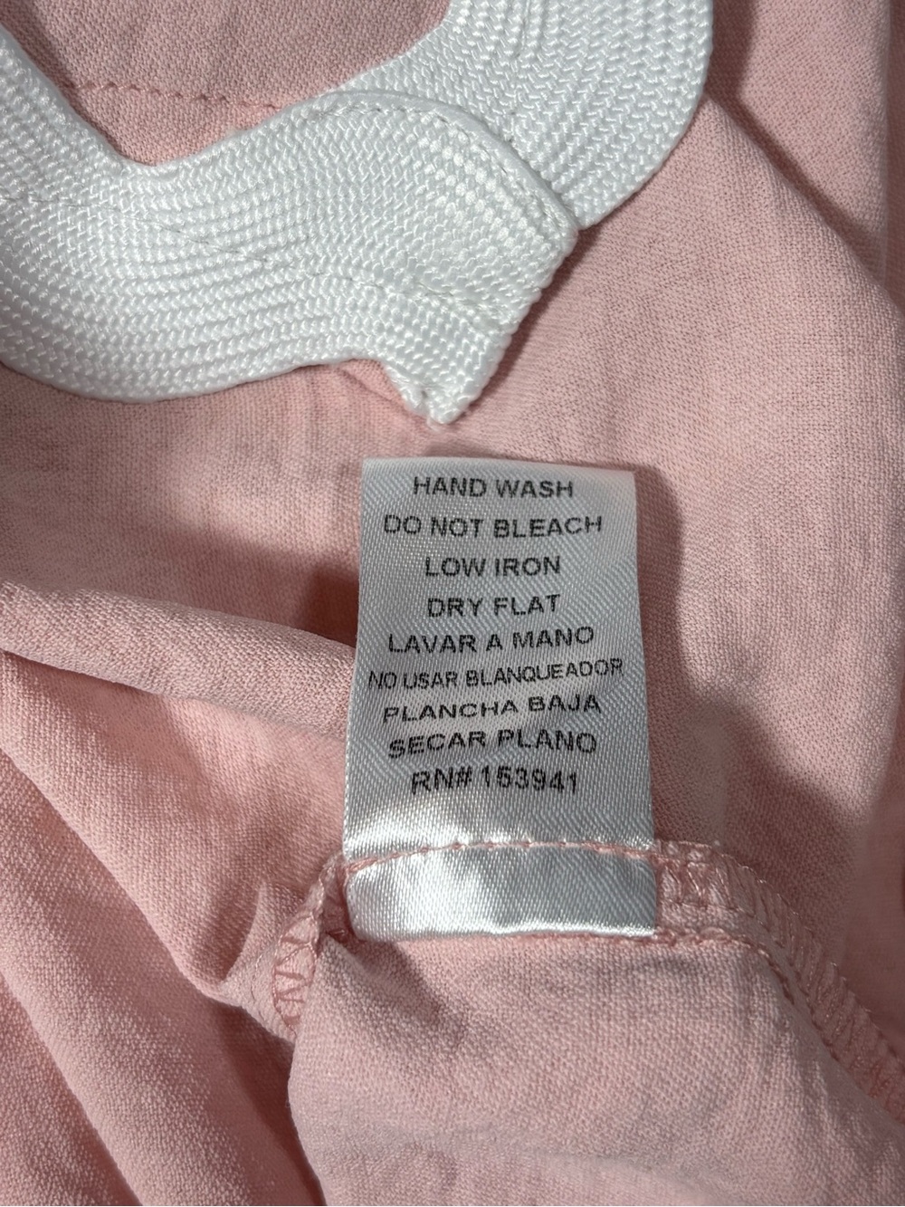 Timing Women’s Pink Ric Rac Trim Button Down Blouse Large Preppy Cottagecore - Picture 6 of 12